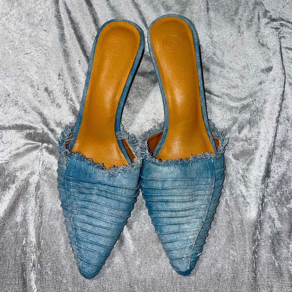 Urban Outfitters denim slides